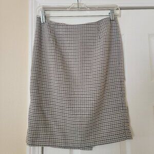 Express Houndstooth Print Pencil Skirt